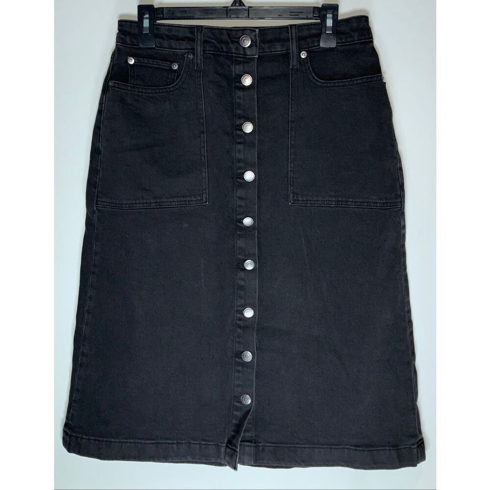 Lauren Ralph Lauren black denim skirt size 6